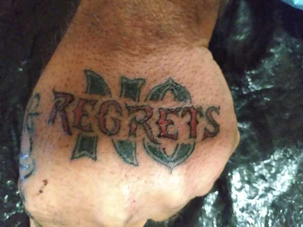 No Regret's by Santa Clause!!!!! tattoo