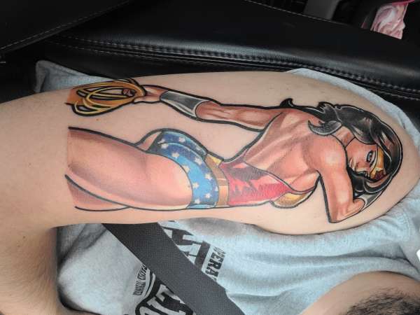 Wonder Woman Pinup tattoo