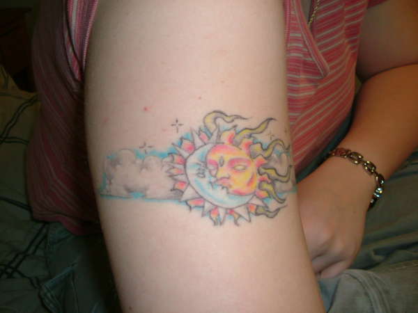 Sun Moon Stars tattoo