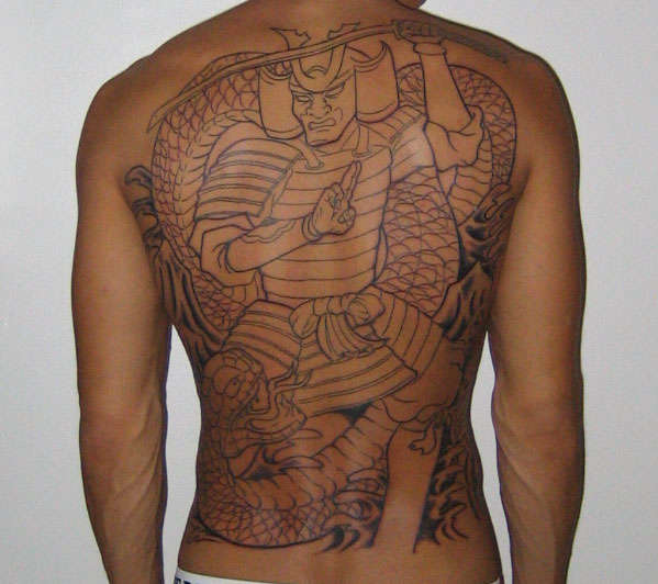 Samurai in Progress tattoo