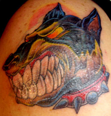 dog inking tattoo tattoo