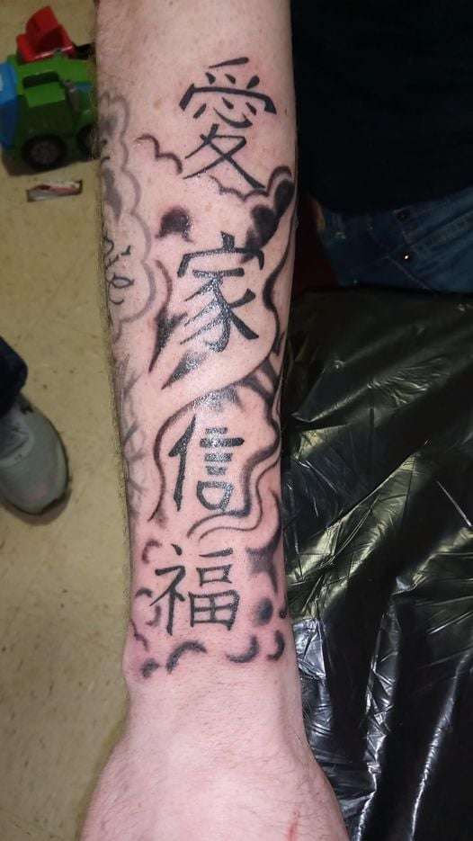 kenji writing by santa clause not finished tattoo