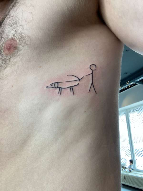 My Dog an me (selfcreation) tattoo