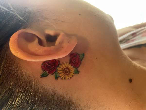 Petite flowers tattoo