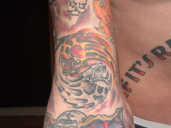 metallica ying yang skulls tattoo