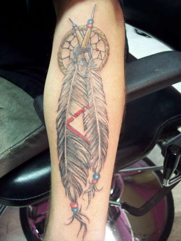 feathers i did tattoo