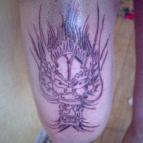 my first go (self tattoo) tattoo