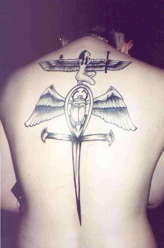 Egyptian Backpiece tattoo
