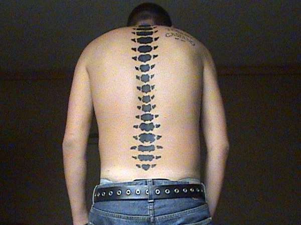 Spine tattoo