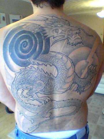 full back dragon tattoo