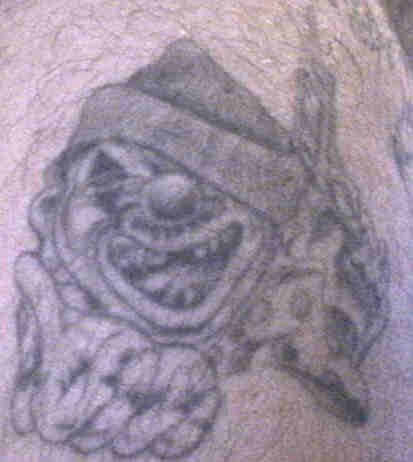Clowning tattoo