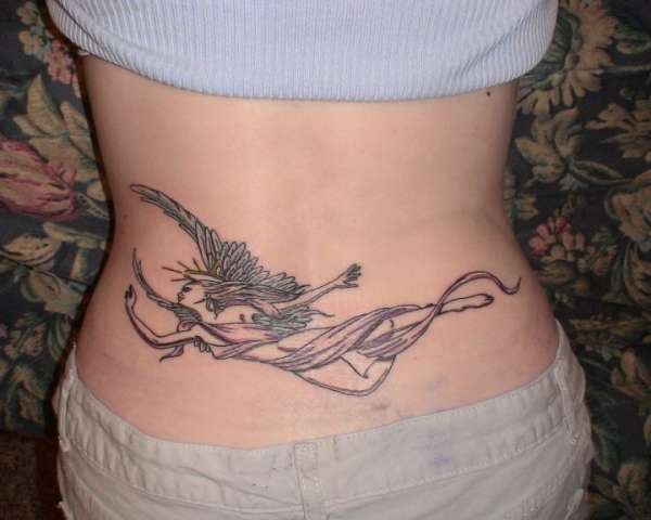 Guardian Angel "Has My Back" tattoo