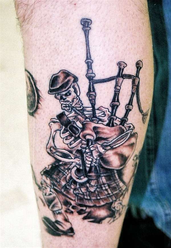 scottish bagpipes tattoo