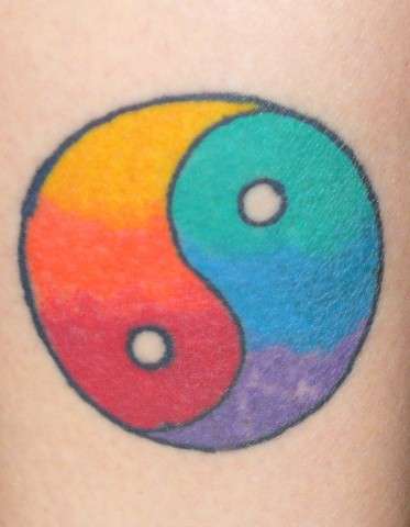 yin yang - before tattoo