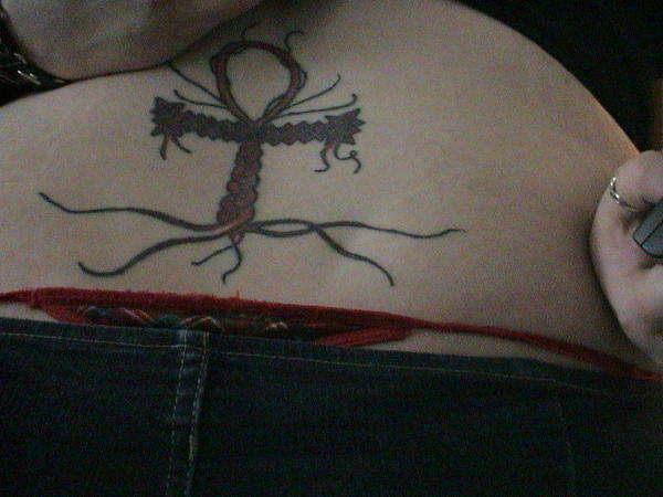 irish/ankh/tree of life tattoo