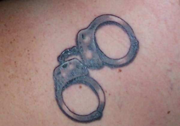 Handcuffs tattoo