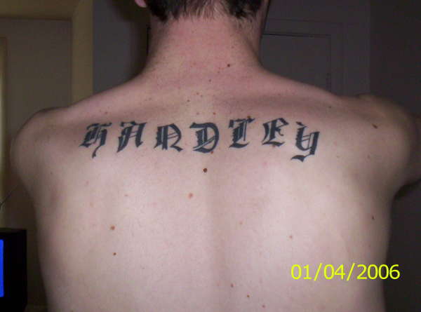 Last Name tattoo