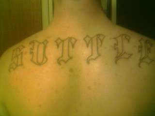 Last Name tattoo