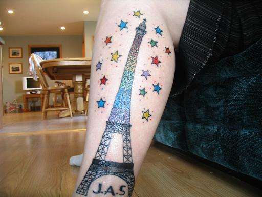 Eiffel Tower tattoo