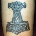 Thor's Hammer tattoo