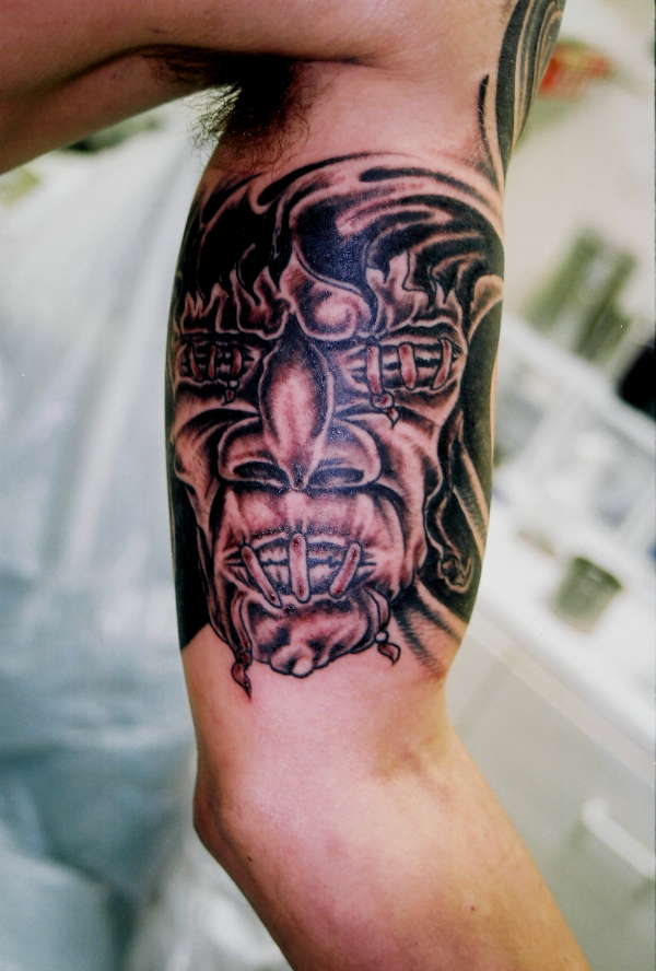 Freehand Skull 2 tattoo
