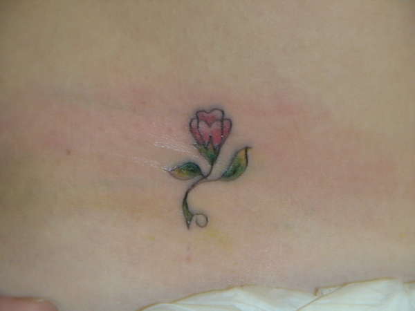 tiny tiny rose tattoo