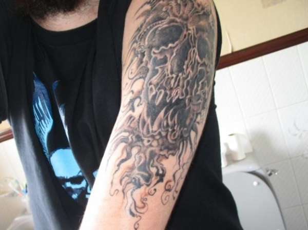 Evil Skull tattoo