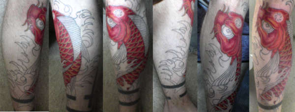 koi red to yellow tattoo