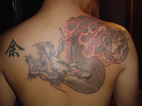 dragon in the works tattoo