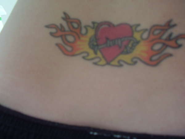 Lower back tattoo
