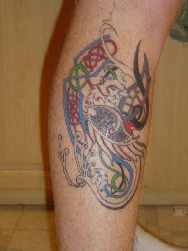 Irish Shield tattoo