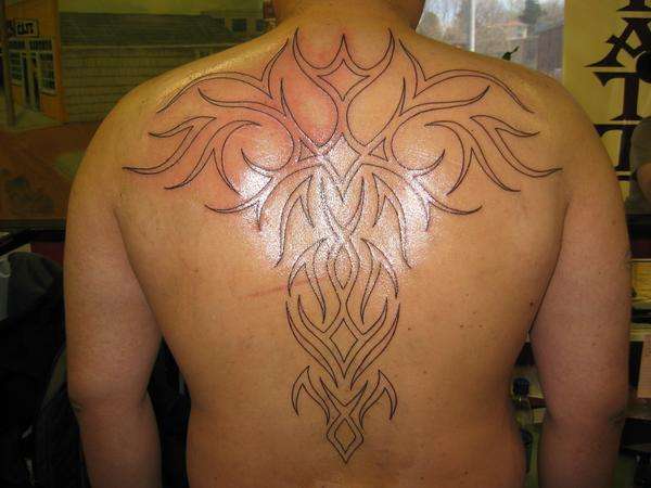 Tribal Cross tattoo