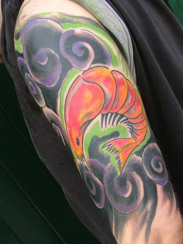 New wave Japanese coverup. tattoo
