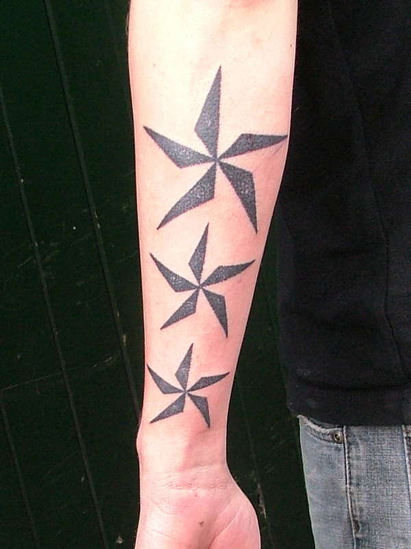Nautical stars/Spinny pattern. tattoo
