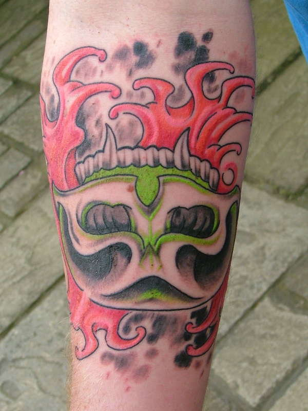 Mark's Tibetan skullcap. tattoo