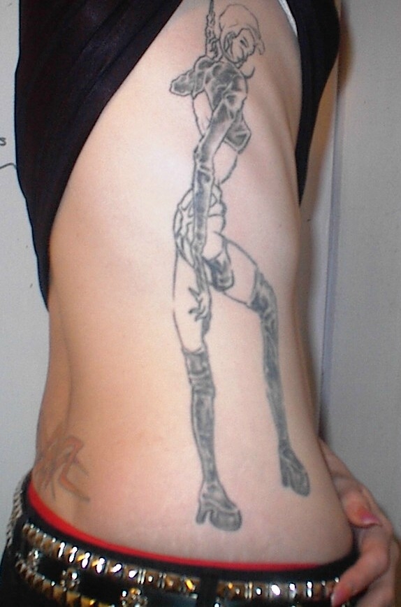 Aeon Flux beginning tattoo