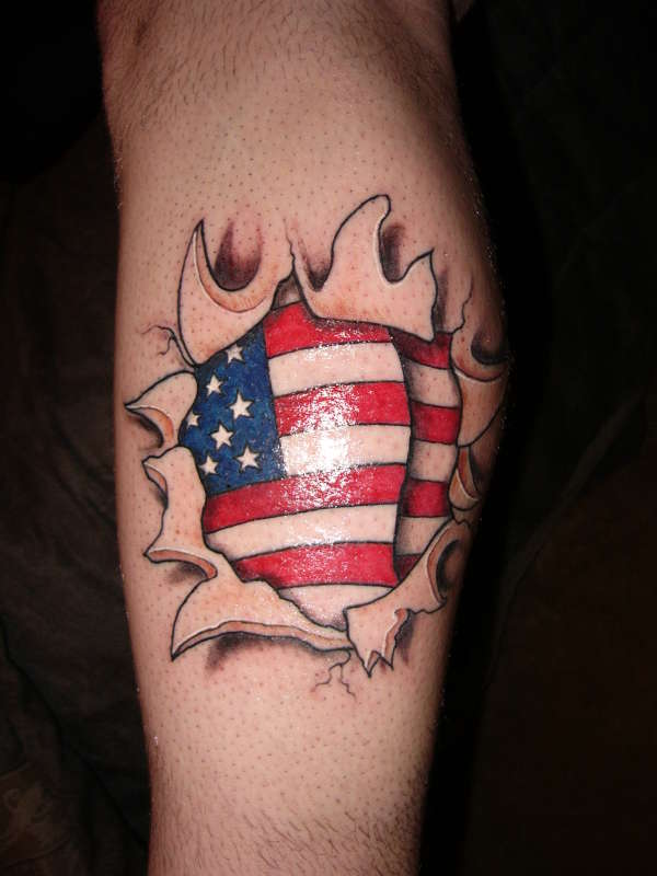 American Flag tattoo