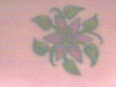 back flower tattoo