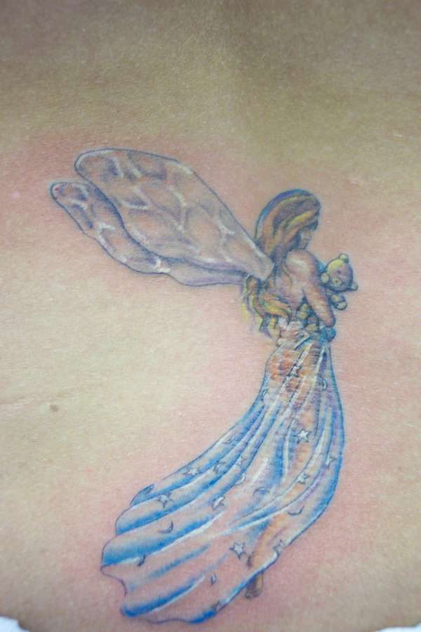 cute fairy n teddy tattoo