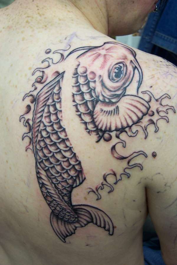 B+G Koi tattoo