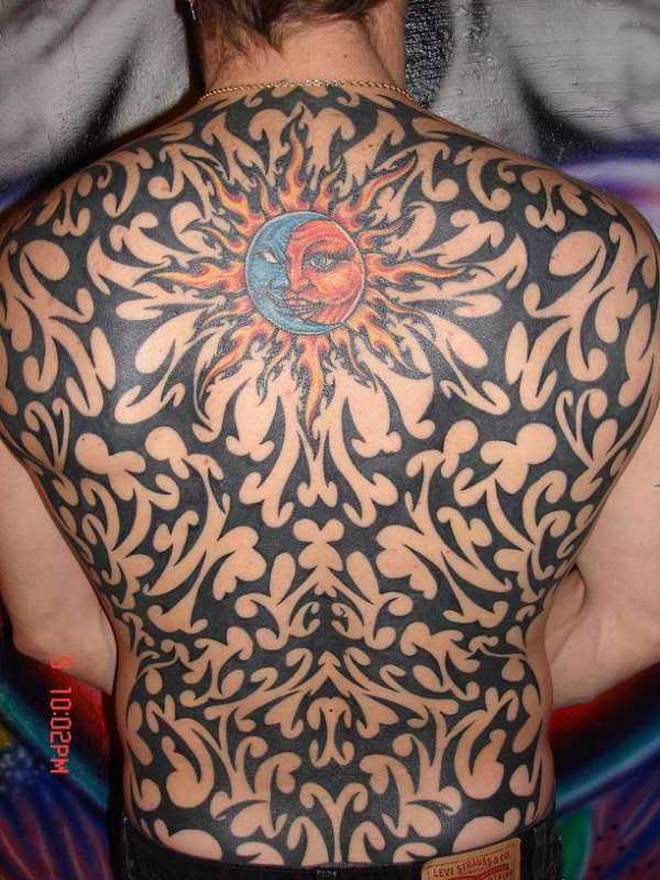 serious tribal tattoo