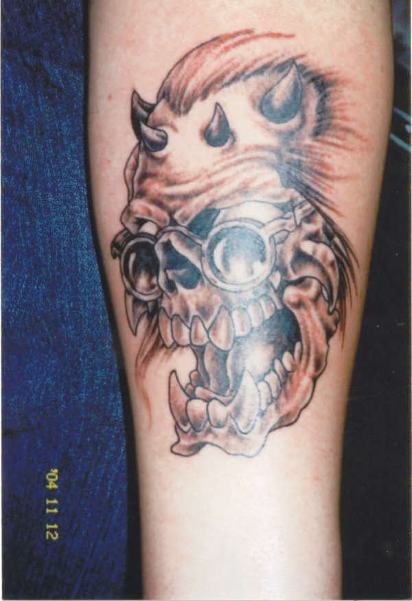 glasses tattoo