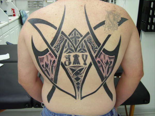 Custom Back Piece tattoo