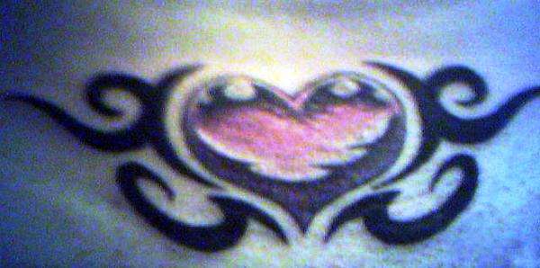 Tribal Heart tattoo
