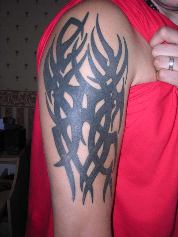 Andys tribal after tattoo