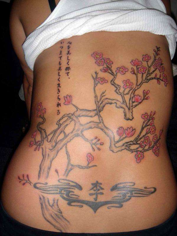 Cherry Blossom back.. tattoo