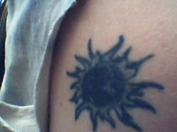 Celtic Sun (now covered) tattoo