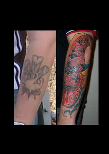 koi cover up tattoo