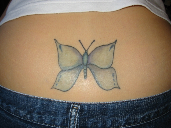 Evas butterfly tattoo