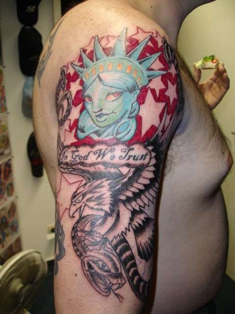 Lady Liberty tattoo